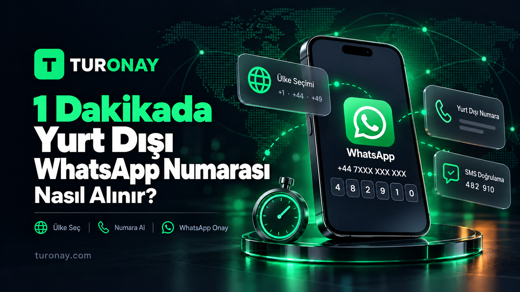 1 Dakikada Yurt Dışı WhatsApp Numarası Nasıl Alınır?