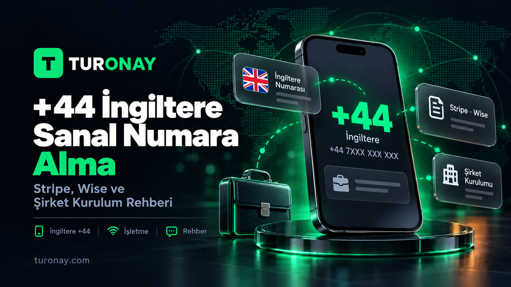 Stripe, Wise ve İngiltere Şirket Kurulumları İçin +44 Sanal Numara Alma